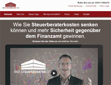 Tablet Screenshot of der-steuerberater.com